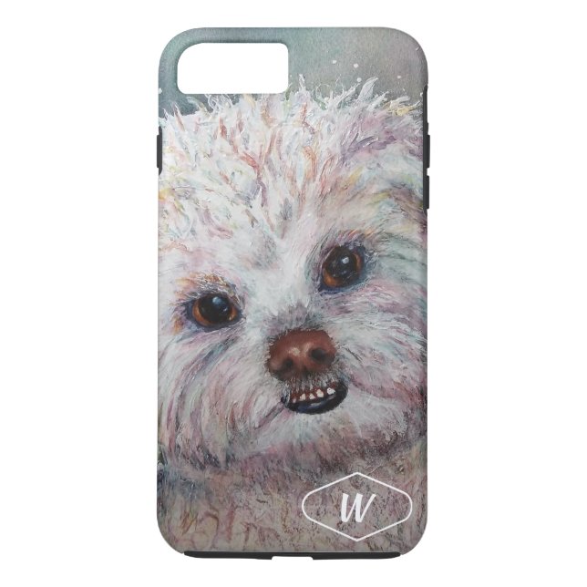 SWEET WHITE MALTESE YORKIE MIX Case-Mate iPhone HÜLLE (Rückseite)