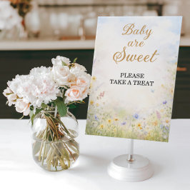 Sweet Wildflower Treat Table Baby in Bloom Poster
