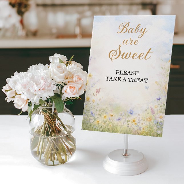 Sweet Wildflower Treat Table Baby in Bloom Poster (Von Creator hochgeladen)