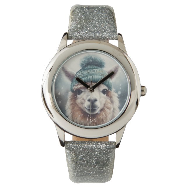 Sweet Winter Alpaca, Brauch Armbanduhr (Vorderseite)