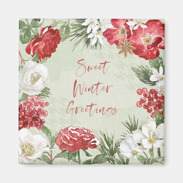 Sweet Winter Greetings Magnet (Vorne)