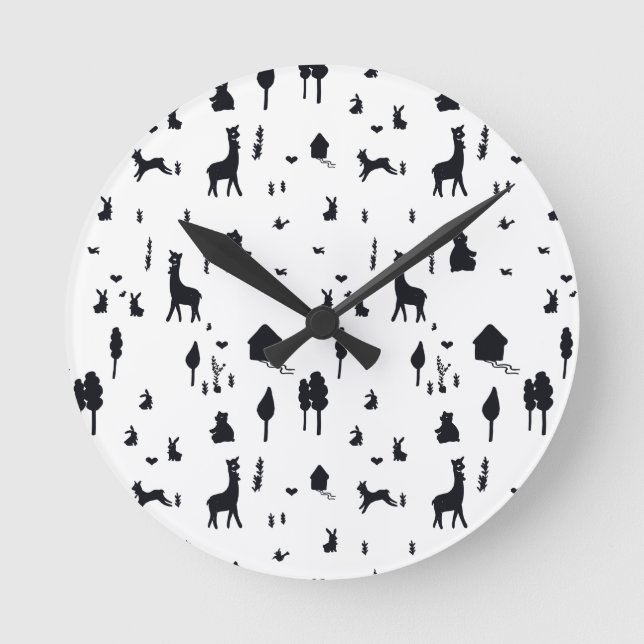 Sweet winter runde wanduhr (Vorderseite)