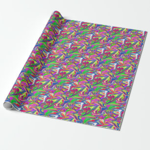 "Sweet Wirbel: The Bubblegum Marble Delight" Geschenkpapier