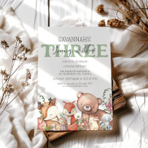 Sweet Woodland Animal Kindergeburtstag Party