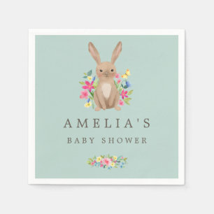 Sweet Woodland Bunny Baby Dusche Napkin Serviette
