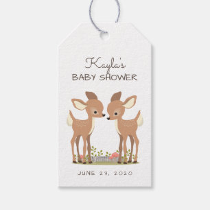 Sweet Woodland Deer Twin Baby Fevor Geschenkanhänger
