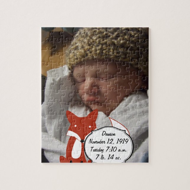 Sweet Woodland Fox Duschgeschenke Puzzle (Vertikal)