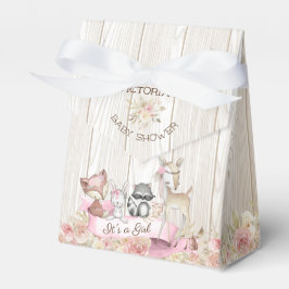 Sweet Woodland Girl Babydusche Geschenkschachtel