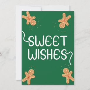 Sweet wünscht flache Weihnachtskarte Feiertagskarte