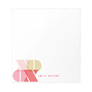 Sweet XOXO Liebe und Kisses Valentinstag Notepad Notizblock