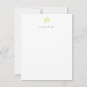 Sweet Yellow Bell Blume Icon Personalisiert Einladung