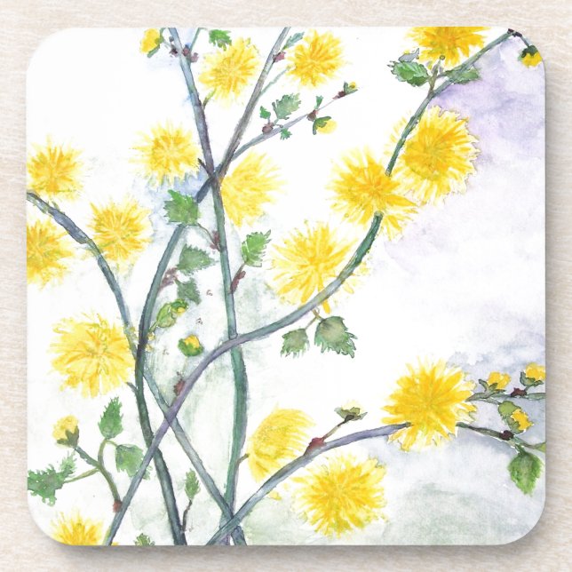 Sweet Yellow Blossom Untersetzer (Vorderseite)