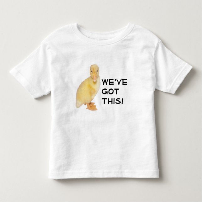 Sweet Yellow Duckling Profile Fotografie Kleinkind T-shirt (Vorderseite)