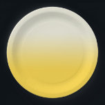 Sweet Yellow & Ivory Gradient Ombre Pappteller<br><div class="desc">Traumhaft zartes Farbverlauf ombre Design in pastellfarbenen ästhetischen Licht magischen Sweet Yellow & Ivory Farben. Farbübergang mit weichem Farbverlauf. Sweet Yellow & Ivory Gradienten Wohngestaltung,  White Yellow & Ivory Gradienten ombre Wohngestaltung Design.</div>