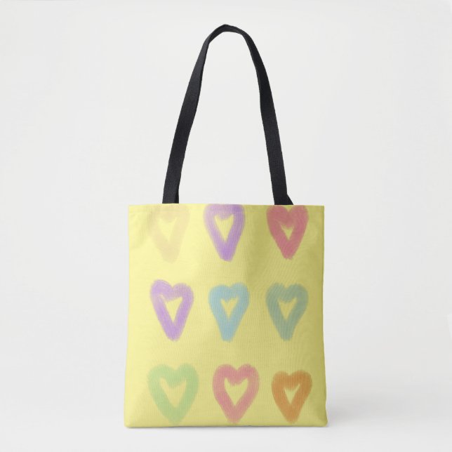 Sweet Yellow Soft Hübsch Pastel Weich Tasche (Vorderseite)