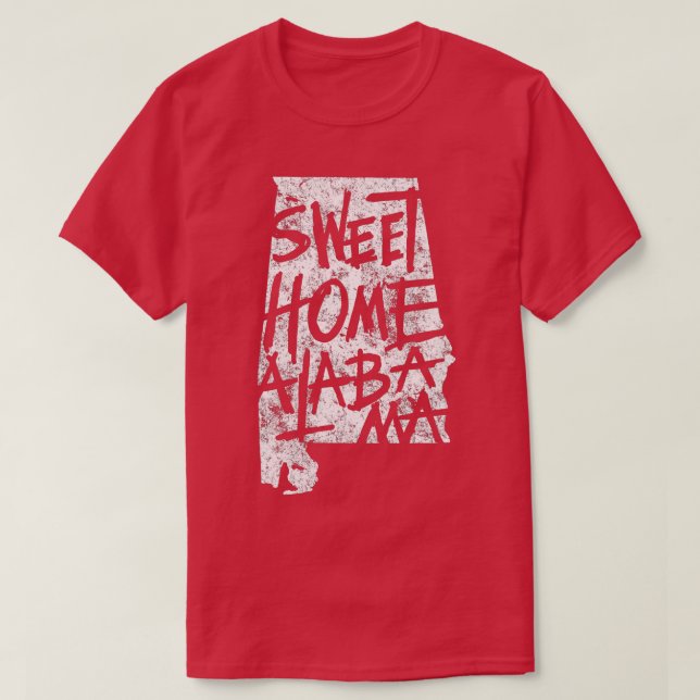 Sweet Zuhause Alabama Birmingham Staat Art T-Shirt (Design vorne)
