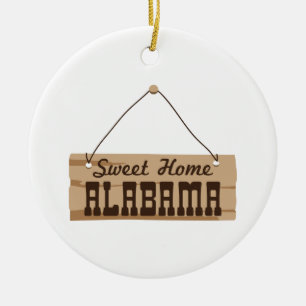 Sweet Zuhause Alabama Keramik Ornament