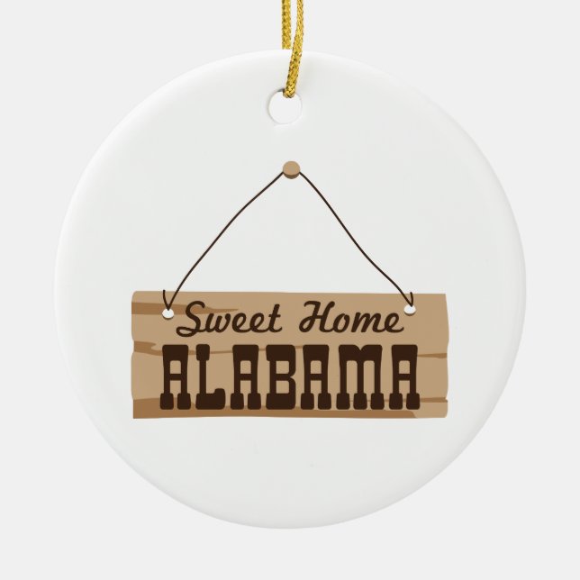 Sweet Zuhause Alabama Keramik Ornament (Vorne)