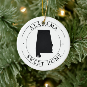 Sweet Zuhause Alabama Staat Ornament