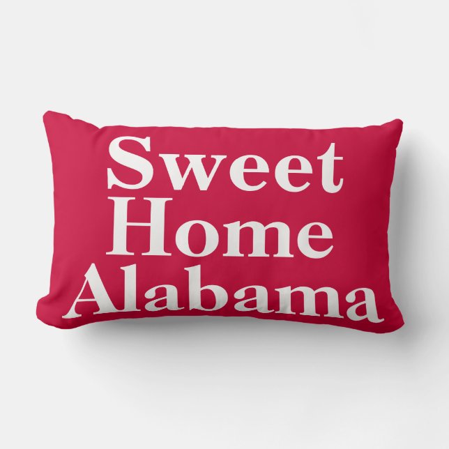 Sweet Zuhause Alabama Throw Kissen (Vorderseite)