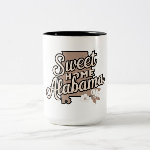 Sweet Zuhause Alabama Zwei-Tone-Tasse - 15 oz Zweifarbige Tasse