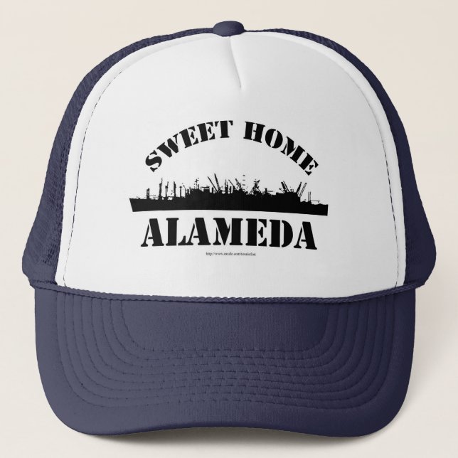 Sweet Zuhause Alameda Funny Battleship Logo Truckerkappe (Vorderseite)