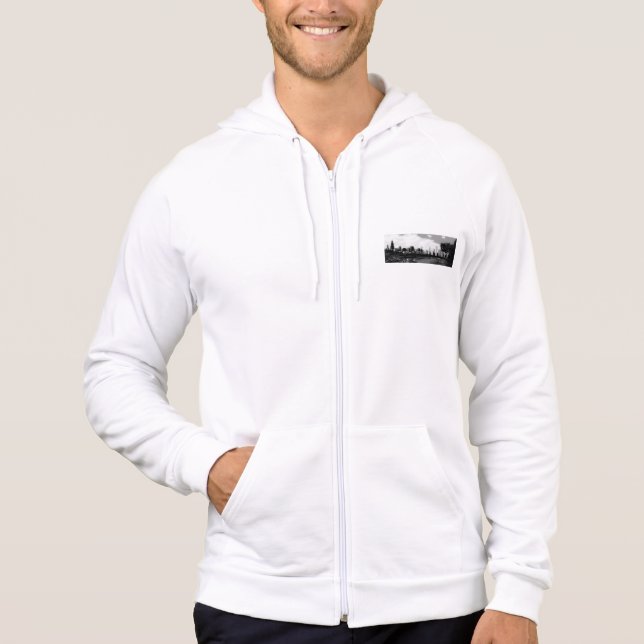 Sweet Zuhause Chicago Men's Zip Up Hoodie (Vorderseite)