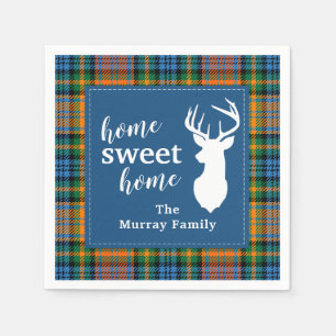 Sweet Zuhause Tartan Clan Murray Personalisiert Ka Serviette