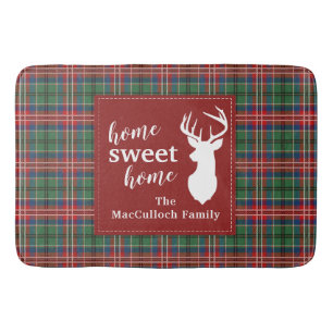 Sweet Zuhause Tartan MacCulloch Personalisiert Kar Badematte
