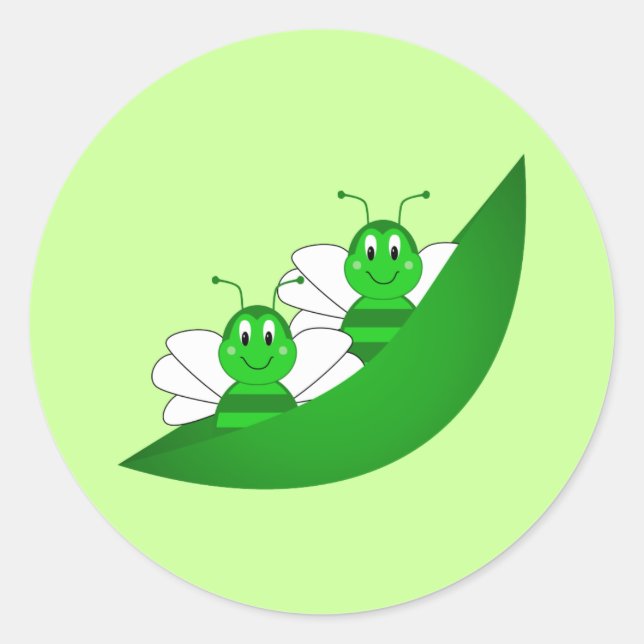 SweetBee Twin Bumble Bees Sticker (Vorderseite)