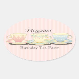 Sweetchic Birthday Teacup Tee Party Sticker