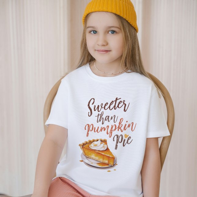 Sweeter als Pumpkin Gewürz, Fall Vibes Kinder T-Shirt (Von Creator hochgeladen)