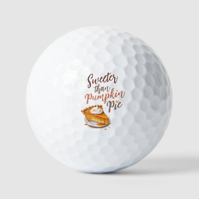 Sweeter als Pumpkin Pie - Fall Pumpkin Gewürzkuche Golfball (Vorderseite)