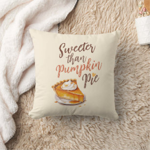 Sweeter als Pumpkin Pie - Fall Pumpkin Gewürzkuche Kissen