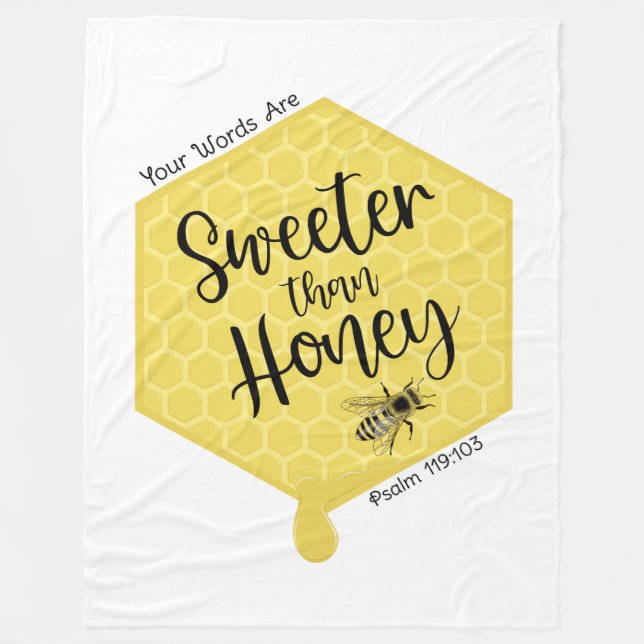Sweeter Than Honey Fleecedecke (Vorderseite)