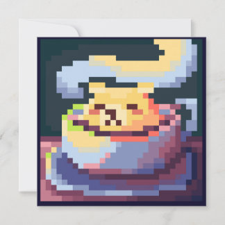 Sweetest Coffee card pixelart, Pixel Art  Karte