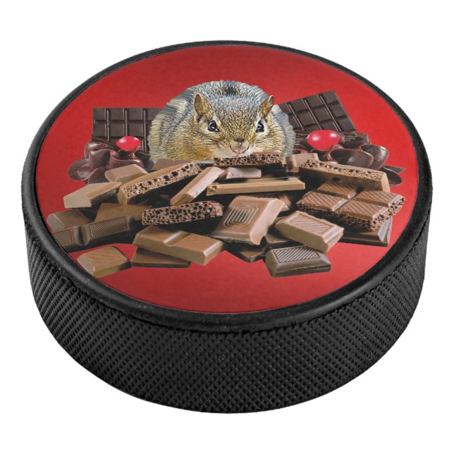 Sweetest Day Chocolate Chipmunk Eishockey Puck (3/4)
