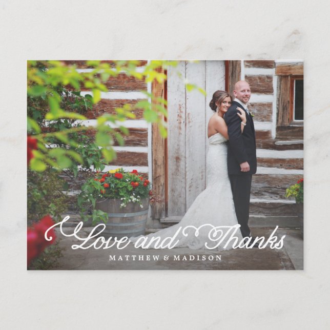 Sweetest Day | Hochzeit Danke, Postcard Postkarte (Vorderseite)