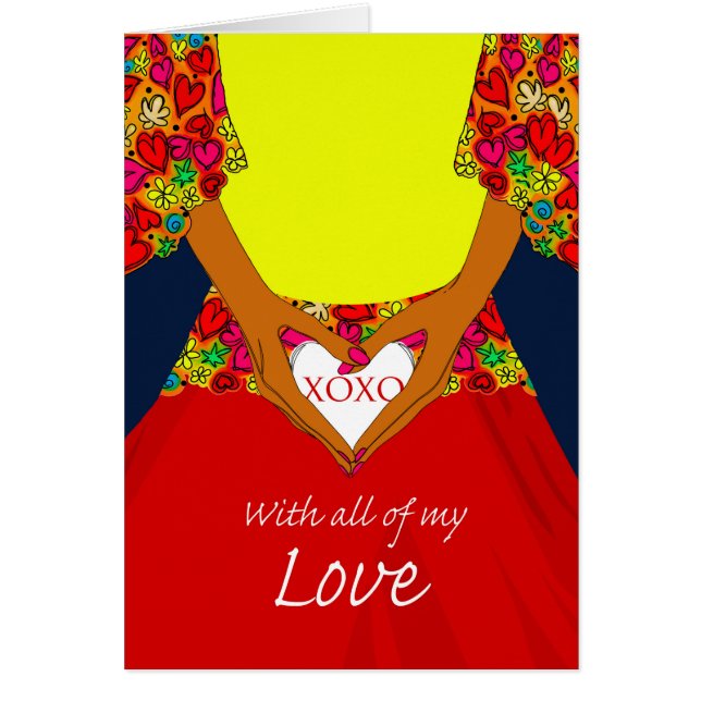 Sweetest Day, Women Holding Heart with XOXO (Vorne)