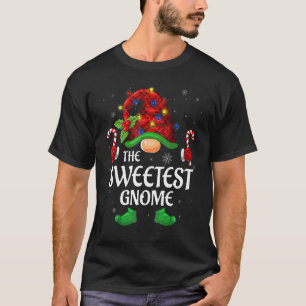 Sweetest Gnome Buffalo Red Plaid Matching Family C T-Shirt