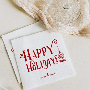 Sweetest Happy Holidays ZollWeihnachtsWeihnachte Serviette