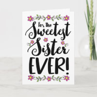 Sweetest Sister je Moderne Handschrift