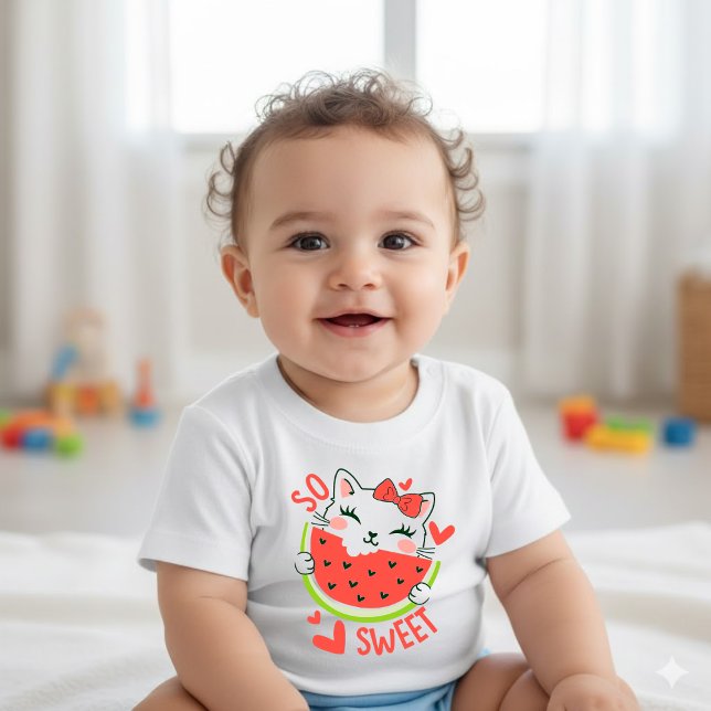 Sweetest Summer Fruit Cartoon Baby T-Shirt Baby Strampler (Von Creator hochgeladen)