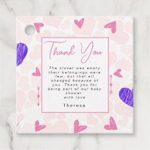Sweetheart Babydusche Geschenkanhänger