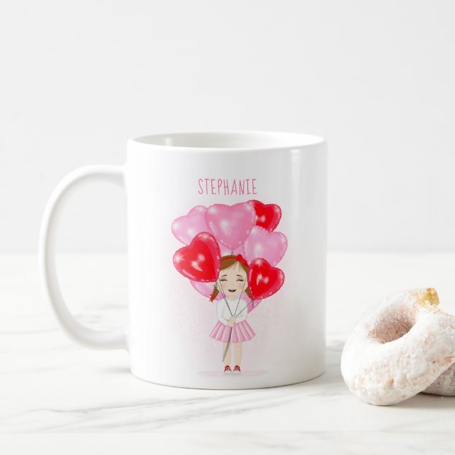 Sweetheart Balloon Birthday Kaffeetasse (Mit Donut)