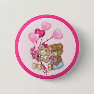 Sweetheart Bears Button