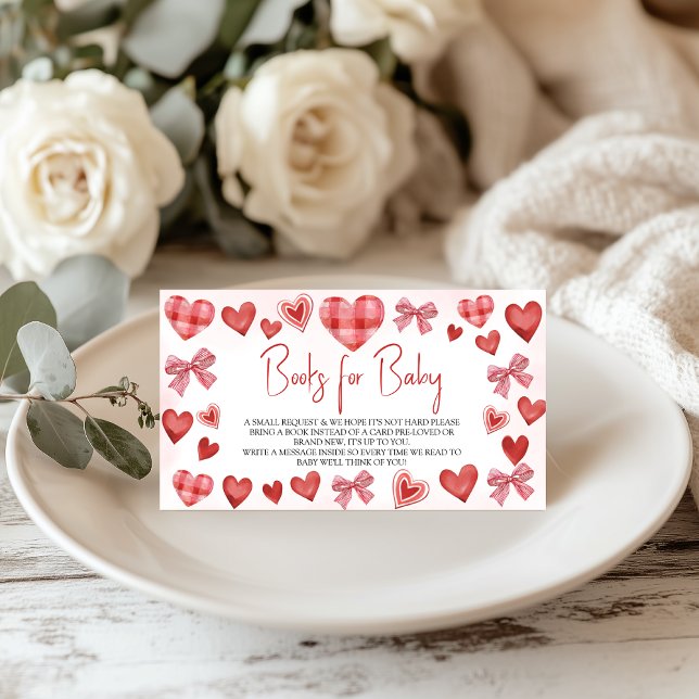 Sweetheart Books for Baby Baby Shower Card Begleitkarte (Von Creator hochgeladen)