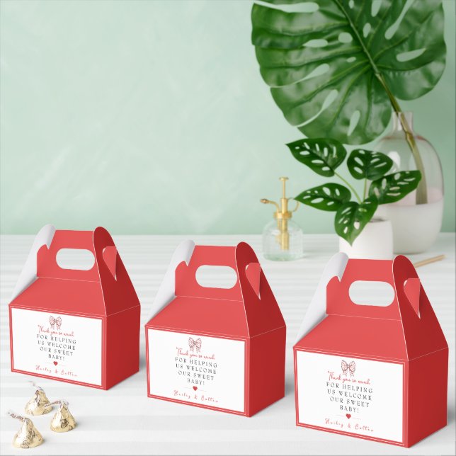 Sweetheart Bow Baby Dusche NICU Hospital Geschenkschachtel (Zahlreiche)