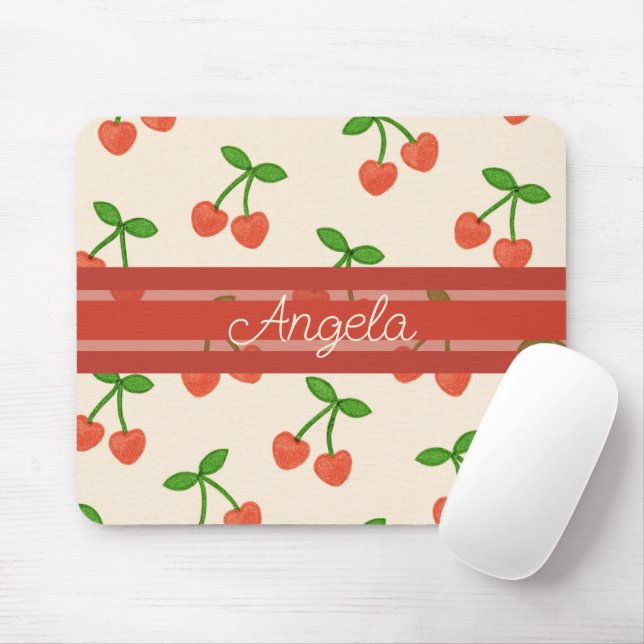 Sweetheart Cherries Mousepad (Mit Mouse)