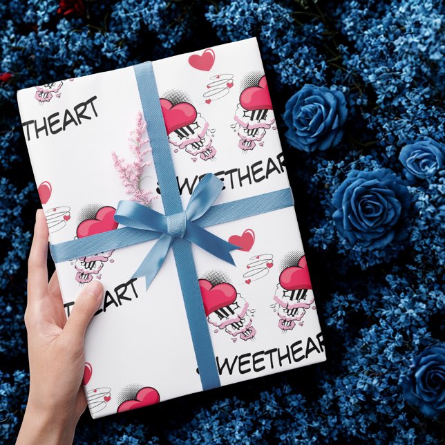 Sweetheart Custom Comic Buchstil Geschenkpapier (Von Creator hochgeladen)